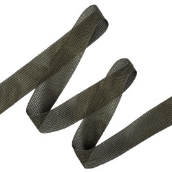 Окантовочная лента-бейка, цвет Тёмно-Серый 22мм (на отрез) в Чебоксарах