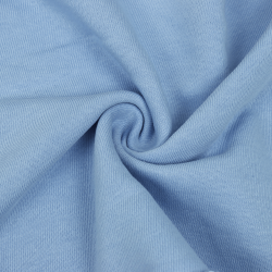 Ткань Футер 3-х нитка, Петля, цвет Светло-Голубой (на отрез)  в Чебоксарах