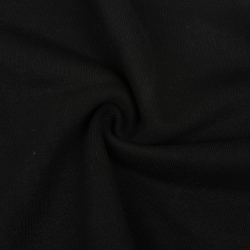 Ткань Футер 3-х нитка, Петля, цвет Черный (на отрез)  в Чебоксарах