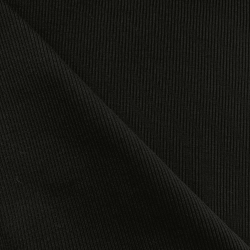 Ткань Кашкорсе, 420гм/2, 110см, цвет Черный (на отрез) в Чебоксарах