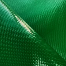 Ткань ПВХ 600 гр/м2 плотная (Ширина 1,5м), цвет Зелёный (на отрез) в Чебоксарах
