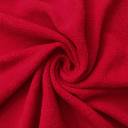 Флис Односторонний 130 гр/м2, цвет Красный (на отрез)  в Чебоксарах