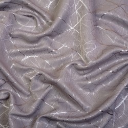 Ткань Блэкаут для штор светозатемняющая 75% (Ширина 280см) &quot;Ледовое тиснение цвет Серый&quot; (на отрез) в Чебоксарах