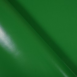 Ткань ПВХ 450 гр/м2 (Ширина 1,6м), цвет Зелёный (на отрез) в Чебоксарах