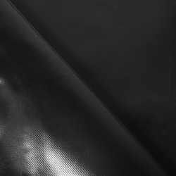 Ткань ПВХ 450 гр/м2, Чёрный (на отрез)  в Чебоксарах