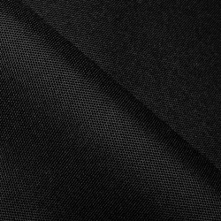 Ткань Oxford 600D PU (Ширина 1,48м), цвет Черный (на отрез) в Чебоксарах