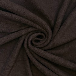 Ткань Флис Односторонний 180 гр/м2 (Ширина 150см), цвет Коричневый (на отрез) в Чебоксарах
