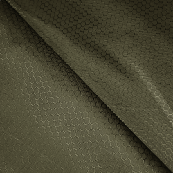 Ткань Oxford 300D PU Рип-Стоп СОТЫ, цвет Хаки (на отрез) в Чебоксарах
