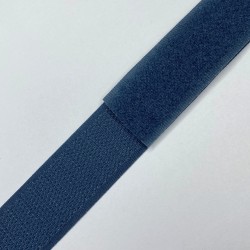 Контактная лента 25мм цвет Синий (велькро-липучка, на отрез) в Чебоксарах