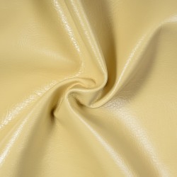 Ткань Дерматин (Кожзам) для мебели (Ширина 138см), цвет Кремовый (на отрез) в Чебоксарах