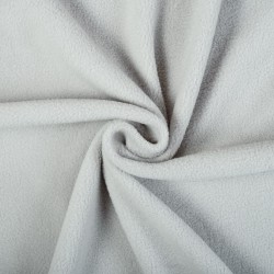 Ткань Флис Односторонний 180 гр/м2 (Ширина 150см), цвет Светло-Серый (на отрез) в Чебоксарах
