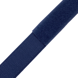Контактная лента 25мм цвет Тёмно-Синий (Велькро-липучка), на отрез  в Чебоксарах