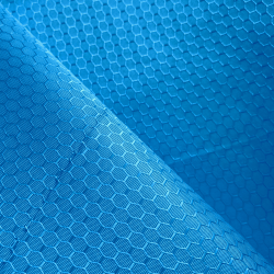 Ткань Oxford 300D PU Рип-Стоп СОТЫ, цвет Голубой (на отрез) в Чебоксарах