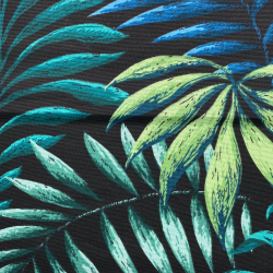 Интерьерная ткань Дак (DUCK) (ширина 1,8м), принт &quot;Тропические листья&quot; (на отрез) в Чебоксарах