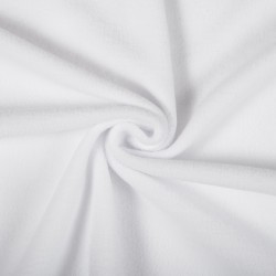 Ткань Флис Односторонний 180 гр/м2 (Ширина 150см), цвет Белый (на отрез) в Чебоксарах