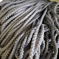 Шнур с сердечником, цвет Серый (плетено-вязанный, плотный) в Чебоксарах