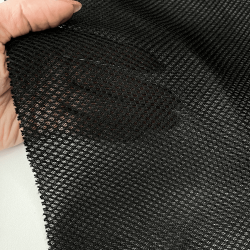 Сетка 3D трехслойная Air mesh 165 гр/м2, цвет Черный (на отрез)  в Чебоксарах