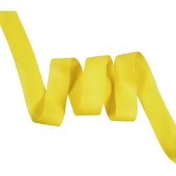 Окантовочная лента-бейка, цвет Жёлтый 22мм (на отрез) в Чебоксарах