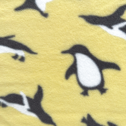 Ткань Флис Двусторонний 240 гр/м2 (Ширина 150см), принт Пингвины (на отрез) в Чебоксарах